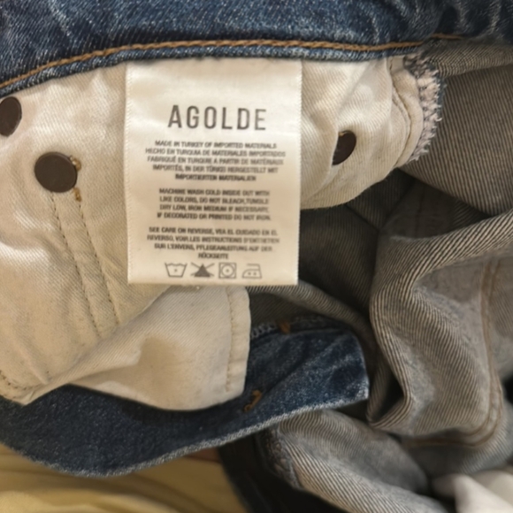 AGOLDE Merrel Mid-Rise Straight Jeans Size 28 - Picture 5 of 6